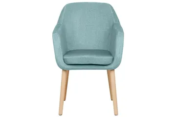 Matsalsstol Beliani Yorkville II Blått-Ljust Trä Light blue - Møbler - Stoler - Spisestuestoler & kjøkkenstoler