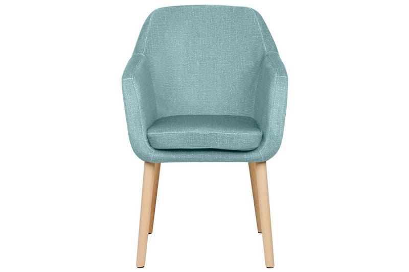 Matsalsstol Beliani Yorkville II Blått-Ljust Trä Light blue - Møbler - Stoler - Spisestuestoler & kjøkkenstoler