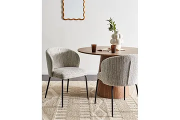 Matsalsstol Beliani Zana set om 2 White - Møbler - Stoler - Spisestuestoler & kjøkkenstoler