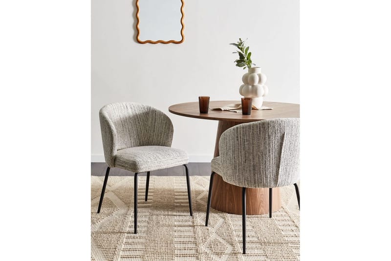 Matsalsstol Beliani Zana set om 2 White - Møbler - Stoler - Spisestuestoler & kjøkkenstoler