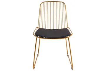 Matsalsstol Beliani Pensacola set om 2 GOLD - Møbler - Stoler - Spisestuestoler & kjøkkenstoler