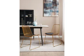 Matsalsstol Beliani Pensacola set om 2 GOLD - Møbler - Stoler - Spisestuestoler & kjøkkenstoler