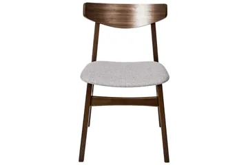 Matsalsstol Smiley set om 2 Mörkt Trä-Grått Light grey - Møbler - Stoler - Spisestuestoler & kjøkkenstoler