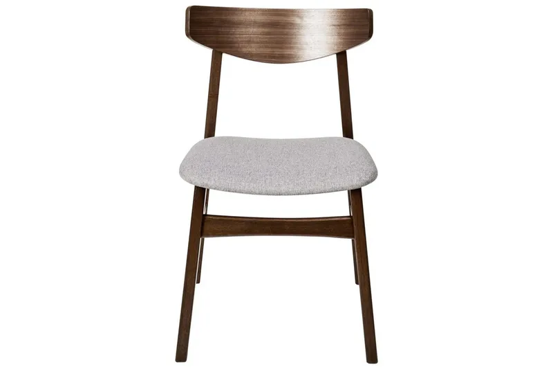 Matsalsstol Smiley set om 2 Mörkt Trä-Grått Light grey - Møbler - Stoler - Spisestuestoler & kjøkkenstoler