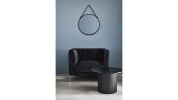 Mehara lenestol i fløyel - Svart - Møbler - Stoler - Lenestoler