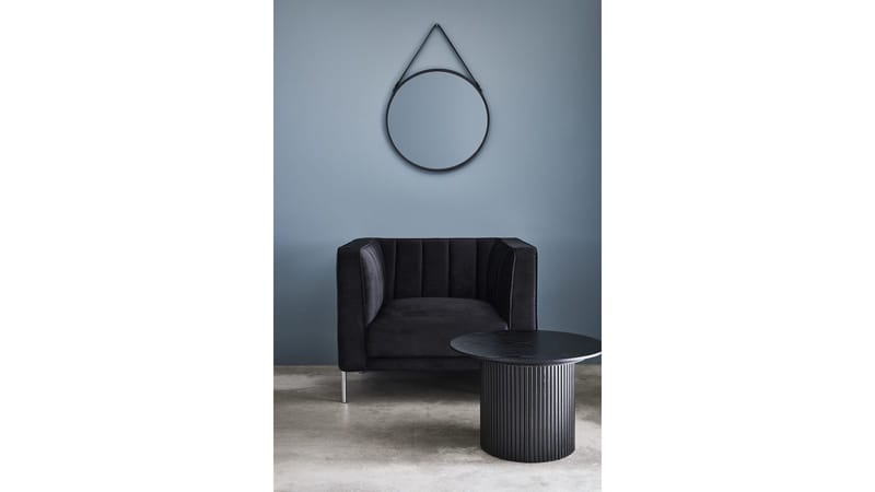 Mehara lenestol i fløyel - Svart - Møbler - Stoler - Lenestoler