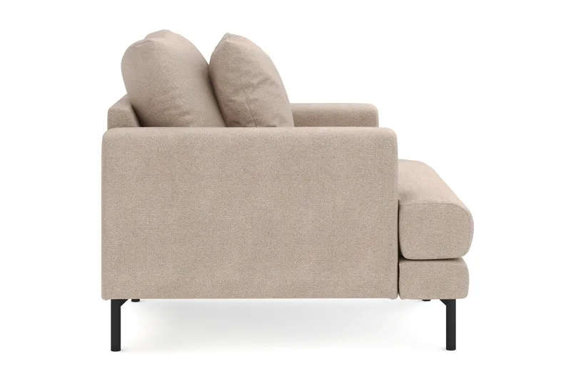 Menard Stor Lenestol Stoff - Beige - Møbler - Stoler - Lenestoler