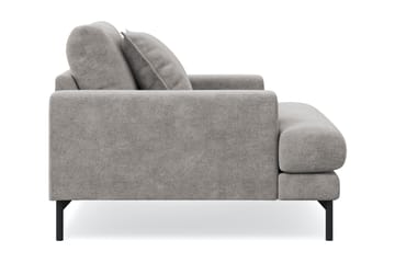 Menard Premium lenestol i chenille - Grå/Brun - Møbler - Stoler - Lenestoler