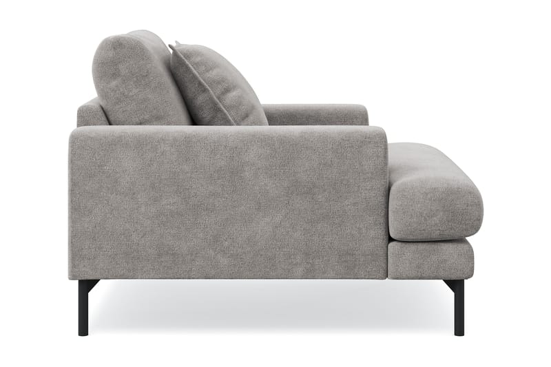 Menard Premium lenestol i chenille - Grå/Brun - Møbler - Stoler - Lenestoler