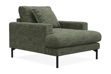 Menard Premium Lænestol i Chenille - Grøn - Møbler - Stoler - Lenestoler