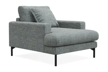 Menard Premium Lænestol i Chenille - Grå/Blå - Møbler - Stoler - Lenestoler