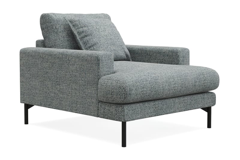 Menard Premium lenestol i chenille - Grå/Blå - Møbler - Stoler - Lenestoler