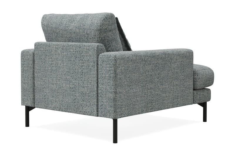 Menard Premium lenestol i chenille - Grå/Blå - Møbler - Stoler - Lenestoler