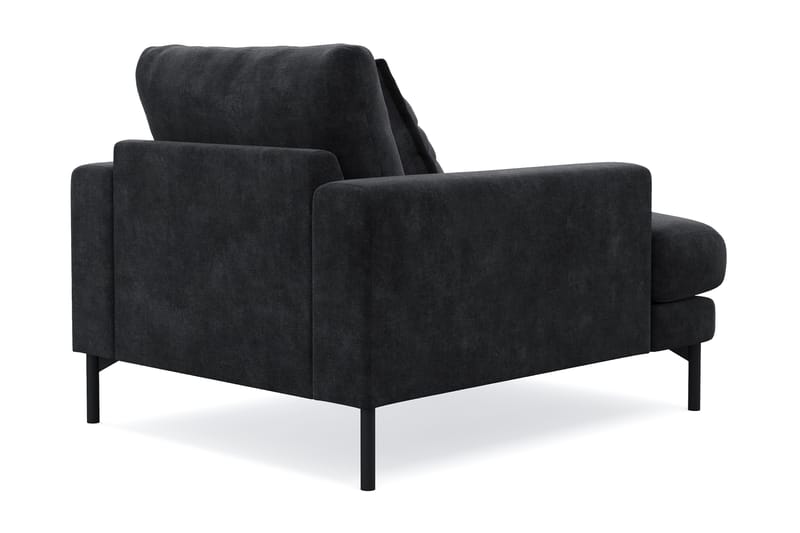 Menard Premium lenestol i chenille - Svart - Møbler - Stoler - Lenestoler