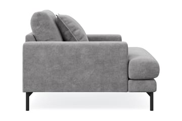 Menard Premium lenestol i chenille - Grå - Møbler - Stoler - Lenestoler