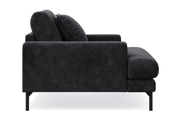 Menard Premium lenestol i chenille - Svart - Møbler - Stoler - Lenestoler