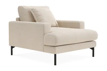 Menard Premium Lænestol i Chenille - Lys Beige - Møbler - Stoler - Lenestoler