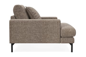 Menard Premium Lænestol i Chenille - Brun - Møbler - Stoler - Lenestoler