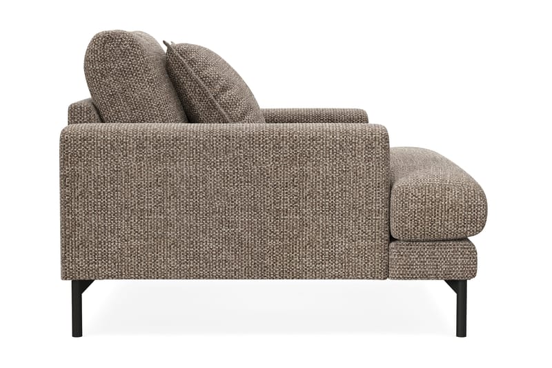 Menard Premium Lænestol i Chenille - Brun - Møbler - Stoler - Lenestoler