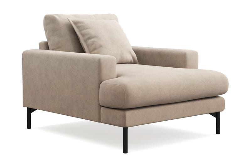 Menard Premium lenestol i stoff - Beige - Møbler - Stoler - Lenestoler