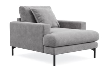 Menard Premium lenestol i chenille - Grå - Møbler - Stoler - Lenestoler