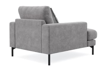 Menard Premium lenestol i chenille - Grå - Møbler - Stoler - Lenestoler