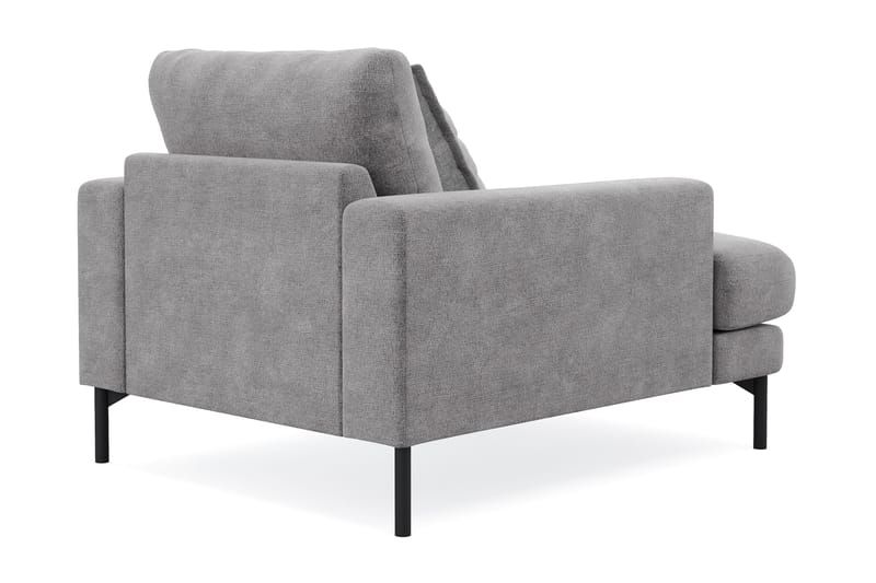 Menard Premium lenestol i chenille - Grå - Møbler - Stoler - Lenestoler