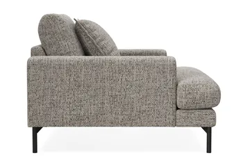 Menard Premium Lænestol i Chenille - Grå - Møbler - Stoler - Lenestoler