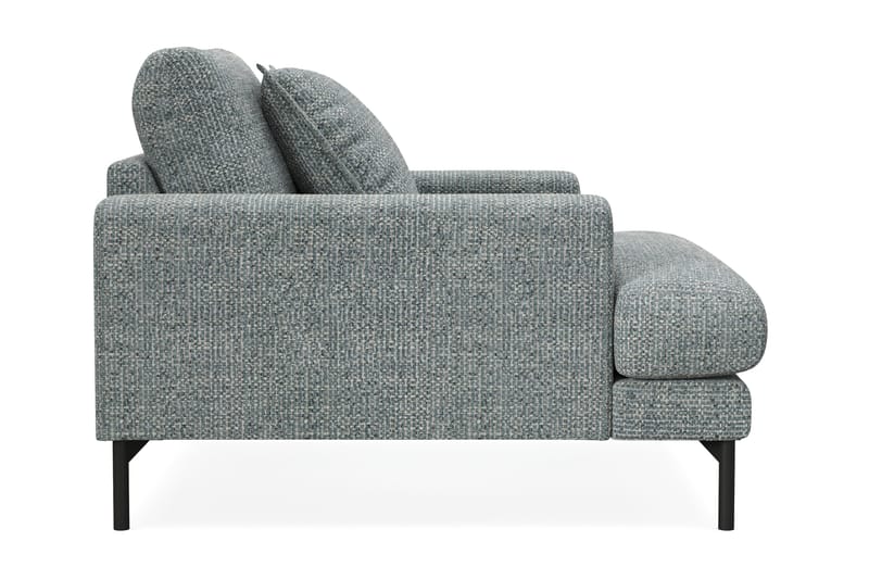 Menard Premium lenestol i chenille - Grå/Blå - Møbler - Stoler - Lenestoler