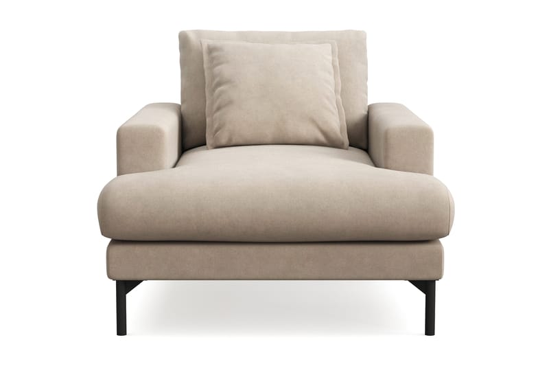 Menard Premium lenestol i stoff - Beige - Møbler - Stoler - Lenestoler