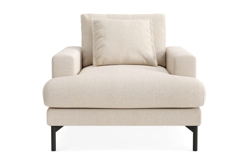 Menard Premium Lænestol i Chenille - Lys Beige - Møbler - Stoler - Lenestoler