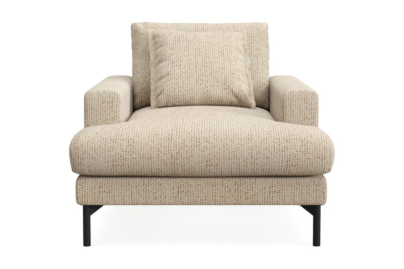 Menard Premium Lænestol i Chenille - Beige - Møbler - Stoler - Lenestoler