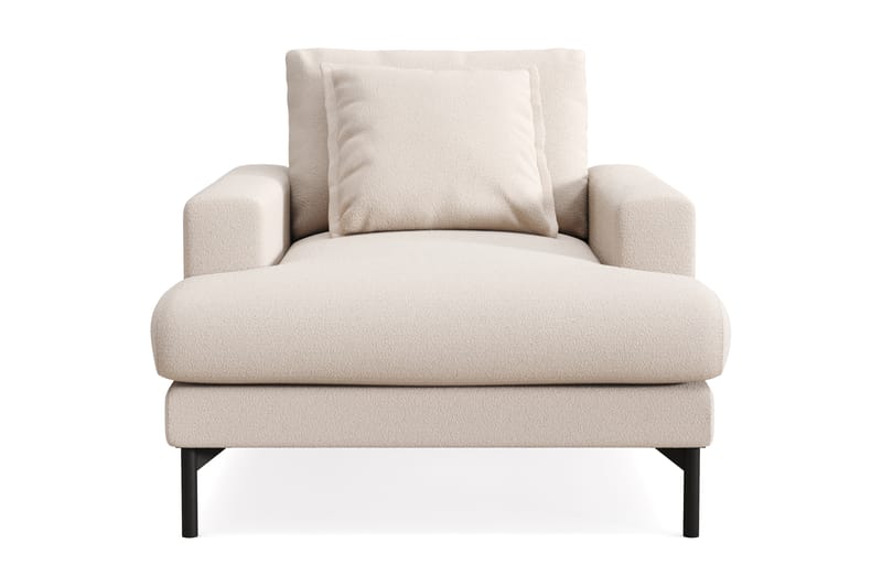Menard Premium Lænestol i Bouclé - Lys Beige - Møbler - Stoler - Lenestoler