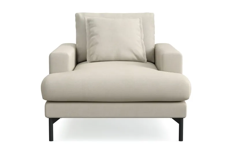 Menard Premium lenestol i stoff - Beige - Møbler - Stoler - Lenestoler