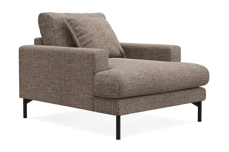 Menard Premium Lænestol i Chenille - Brun - Møbler - Stoler - Lenestoler