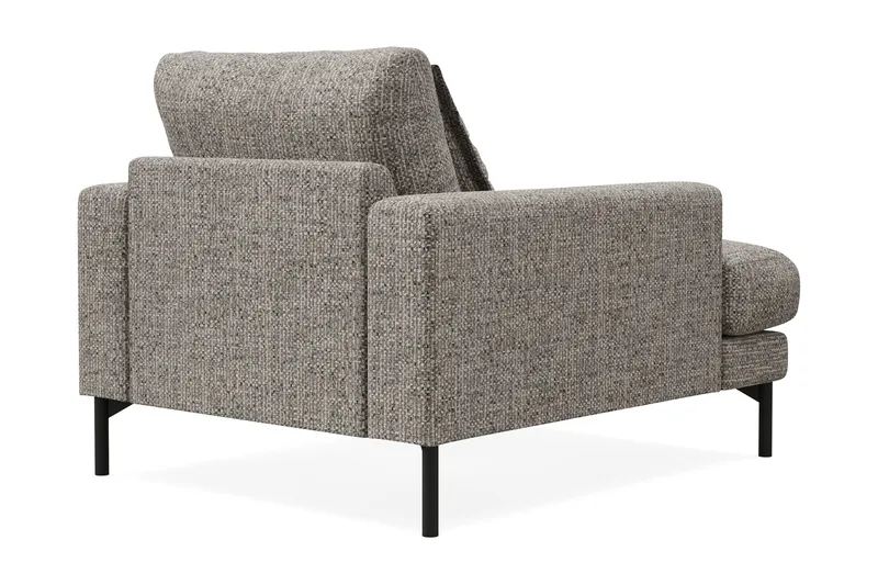 Menard Premium Lænestol i Chenille - Grå - Møbler - Stoler - Lenestoler