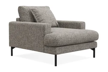 Menard Premium Lænestol i Chenille - Grå - Møbler - Stoler - Lenestoler