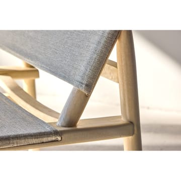 Millo Lenestol i Stoff med Treunderstell - Beige - Møbler - Stoler - Lenestoler