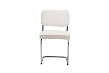 Milva Spisestol - Beige/Krom - Møbler - Stoler - Spisestuestoler & kjøkkenstoler