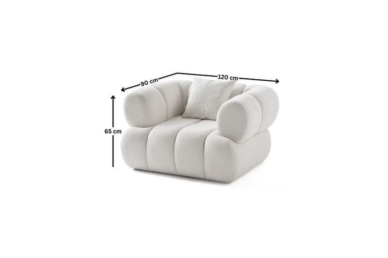 Mississauga Lenestol - Hvit - Møbler - Stoler - Lenestoler