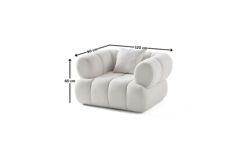 Mississauga Lenestol - Hvit - Møbler - Stoler - Lenestoler