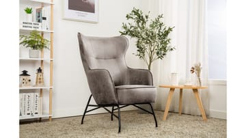 Morvella lenestol - Grå - Møbler - Stoler - Lenestoler