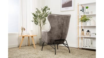 Morvella lenestol - Grå - Møbler - Stoler - Lenestoler