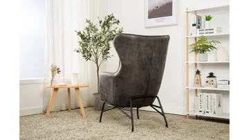 Morvella lenestol - Mørkgrå - Møbler - Stoler - Lenestoler