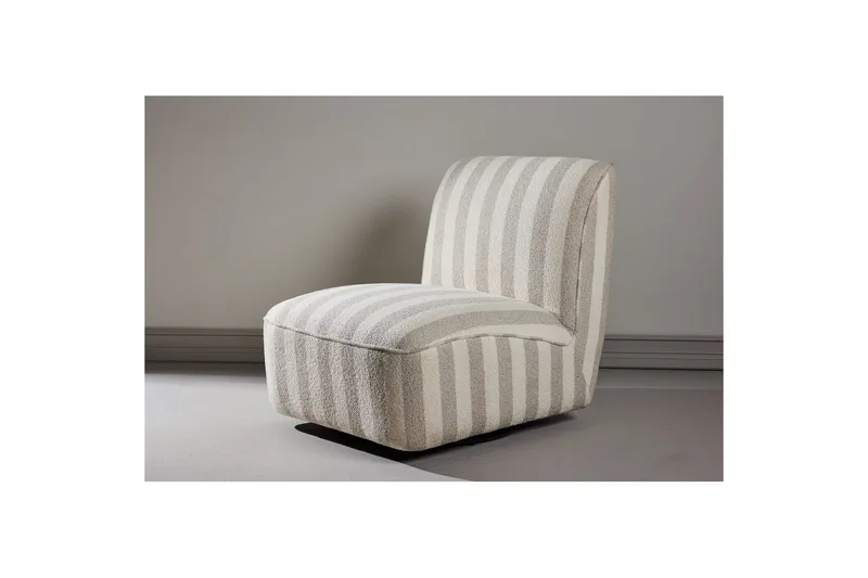 My Moderne Lenestol i Bouclé - Beige - Møbler - Stoler - Lenestoler