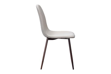 Naira Spisestol - Beige/Metallben Valnøtt - Møbler - Stoler - Spisestuestoler & kjøkkenstoler
