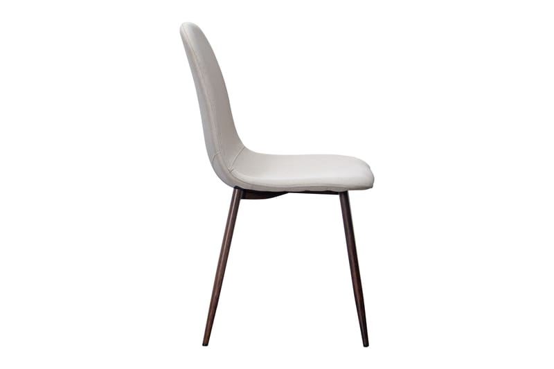 Naira Spisestol - Beige/Metallben Valnøtt - Møbler - Stoler - Spisestuestoler & kjøkkenstoler