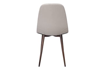 Naira Spisestol - Beige/Metallben Valnøtt - Møbler - Stoler - Spisestuestoler & kjøkkenstoler
