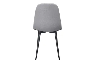 Naira Spisestol - Grå/Svarte Metallben - Møbler - Stoler - Spisestuestoler & kjøkkenstoler