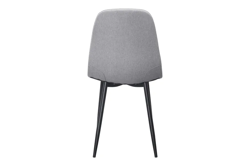 Naira Spisestol - Grå/Svarte Metallben - Møbler - Stoler - Spisestuestoler & kjøkkenstoler